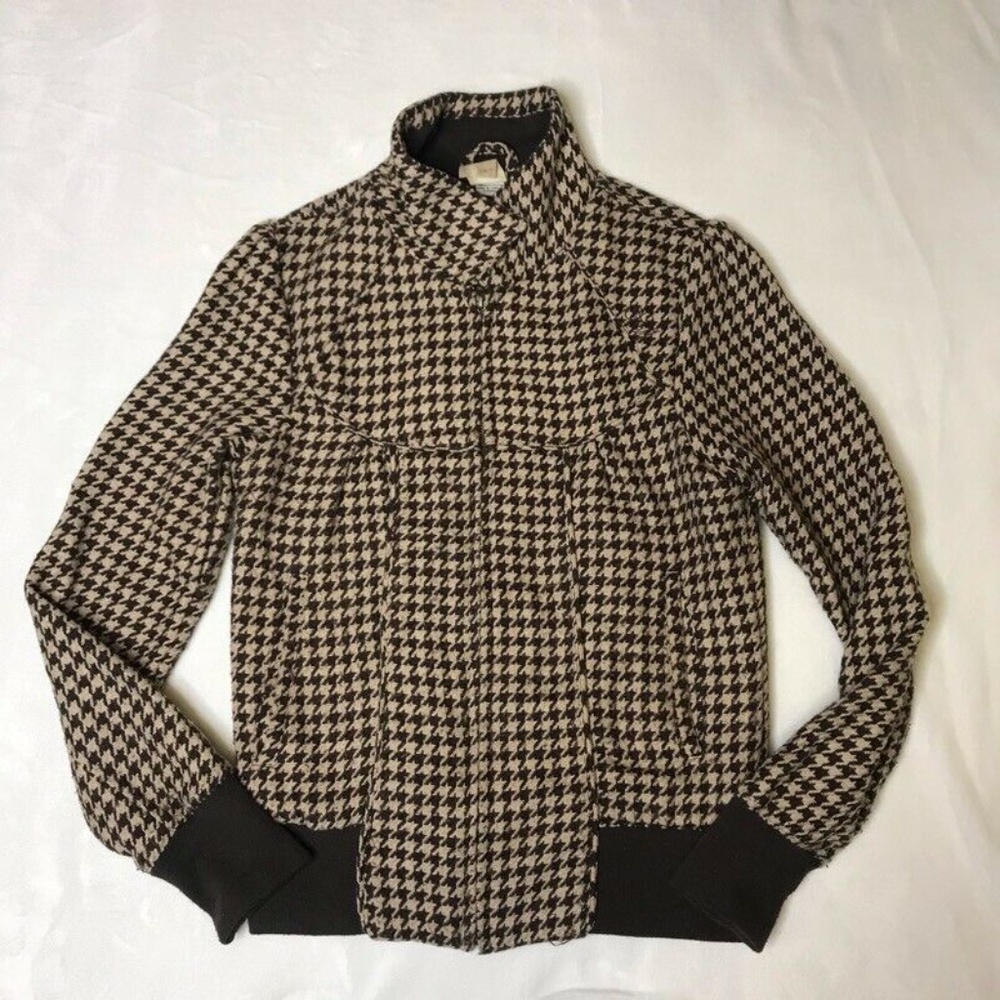 ONeill Womens Coat Black White Houndstooth